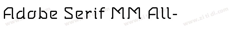 Adobe Serif MM All字体转换